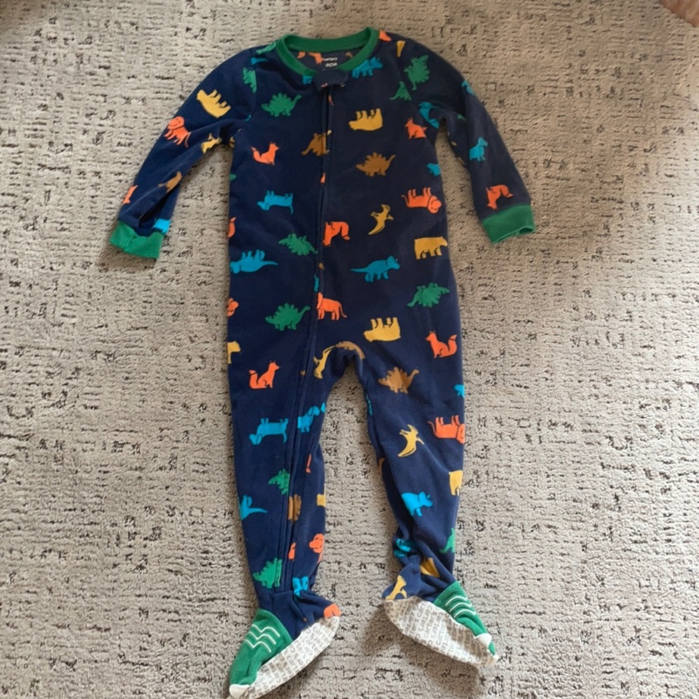 3T Carter’s Fleece Footed Pajamas